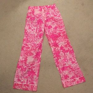 Lilly Pulitzer Pink Pajama Pants
